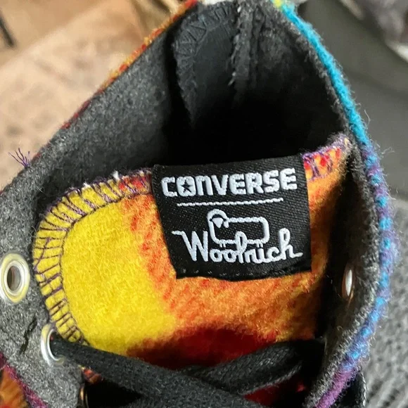 Converse woolrich chuck Taylor Colorful High-Top Sneakers size 6 - Picture 8 of 9